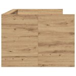 vidaXL Lit d'appoint Chêne artisanal 90 x 190 cm Bois d'ingénierie