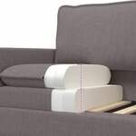 vidaXL Canapé Taupe 156 x 81 x 87 5 cm Tissu