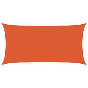 vidaXL Voile d'ombrage 160 g/m² Orange 2x4 m PEHD
