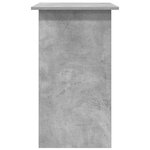 vidaXL Bureau Gris béton 80x45x74 cm Bois d’ingénierie