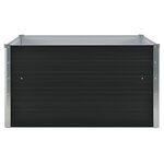 vidaXL Jardinière 100 x 100 x 45 cm Acier galvanisé Anthracite