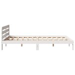 vidaXL Cadre de lit sans matelas blanc 140x190 cm bois de pin massif