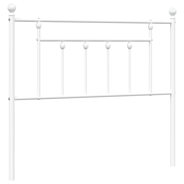 vidaXL Tête de lit de remplacement métal blanc 100 cm