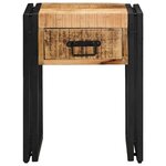 vidaXL Table d'appoint Marron 40 x 40 x 50 cm bois de manguier massif