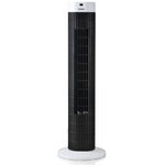 DOMO Ventilateur tour 77 cm 45 W Noir et blanc DO8126