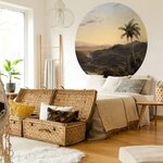 Wallart papier peint cercle the americas 190 cm