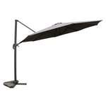 Vivaro gris: Parasol déporté ,rond Ø 350cm ,rotatif à 360°