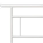 vidaXL Cadre de lit sans matelas blanc métal 160x200 cm