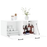 vidaXL Armoire murale blanc 80x36 5x35 cm bois d'ingénierie