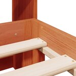 vidaXL Lit bibliothèque sans matelas cire marron 150x200 cm pin massif