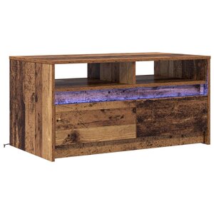 vidaXL Table basse Bois ancien 90 x 50 x 45 cm Bois d'ingénierie