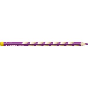 1 crayon de couleur easycolors gaucher violet x 6 stabilo