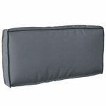 vidaXL Coussin pour dossier de palette Anthracite 80 x 40 x 12 cm