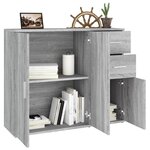 vidaXL Buffet Sonoma gris 91x29 5x75 cm Bois d'ingénierie