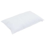 vidaXL Oreiller avec oreiller 2 Pièces Blanc 40 x 80 cm Coton