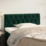 vidaXL Tête de lit Vert foncé 100x7x78/88 cm Velours