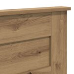 vidaXL Tête de lit Chêne artisanal 180 cm Bois d'ingénierie