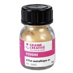 Poudre effet métallique or pour pâte polymère - 8 g