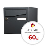 Boîte aux lettres 1 porte, Préface, gris anthracite RAL 7016M