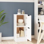 vidaXL Buffet Blanc 30x30x70 cm Bois d'ingénierie