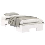 vidaXL Cadre de lit Blanc 90 x 190 cm