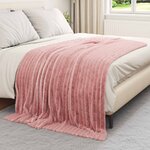 vidaXL Couvertures à jeter 6 Pièces Rose 200 x 150 cm Toison