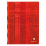 Cahier spirales clairefontaine metric - a4+ 24 x 32 cm - grands carreaux - 100 pages