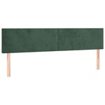 vidaXL Sommier à lattes de lit avec matelas LED Vert foncé 160x200 cm