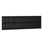 vidaXL Tête de lit murale Noir 185x3x60 cm Bois massif de pin