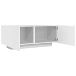 vidaXL Meuble TV Blanc 100x35x40 cm Aggloméré