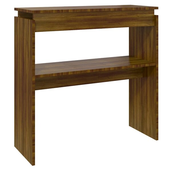 vidaXL Table console Chêne marron 80x30x80 cm Bois d'ingénierie