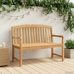 vidaXL Banc en Bois Sculpté en Rose 114 x 60 x 95 cm Naturel