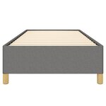 vidaXL Cadre de lit sans matelas gris foncé 90x200 cm tissu