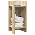 vidaXL Tables d'appoint 2 Pièces avec étagère chêne sonoma 25 5x27x60 cm