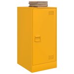 vidaXL Buffet jaune moutarde 34 5x39x73 cm acier
