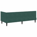 vidaXL Cadre de lit d'angle Vert foncé 80 cm x 200 cm tissu