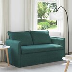 vidaXL Canapé Vert foncé 156 x 82 x 85 cm tissu