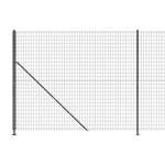 vidaXL Clôture en treillis métallique avec bride anthracite 1 6x25 m