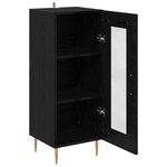 vidaXL Buffet Chêne noir 34 x 34 5 x 90 cm Bois d'ingénierie