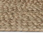 vidaXL Tapis de surface Rectangulaire Gris 120 x 170 cm Jute