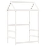 vidaXL Cadre de lit avec toit sans matelas blanc 90x190 cm