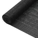 vidaXL Filet brise-vue Noir 1 5x25 m PEHD 75 g/m²
