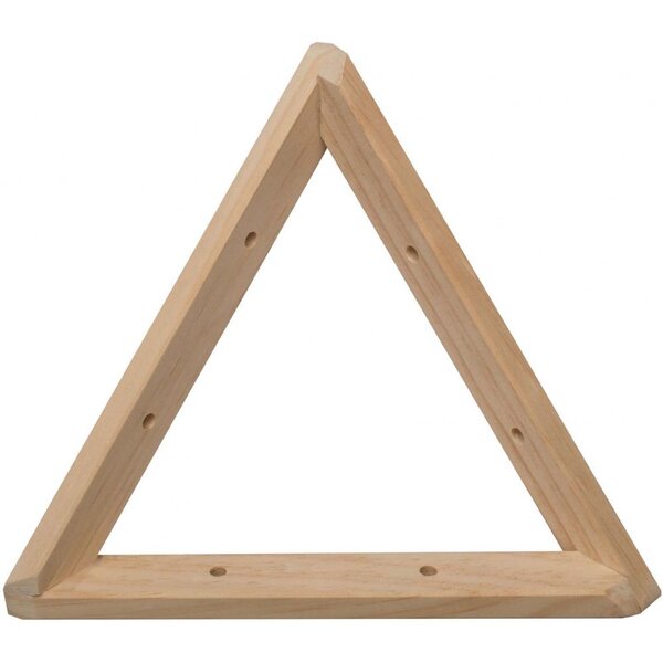 Equerre triangle en pin brut 20 cm