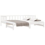 vidaXL Lit de jour et lit gigogne sans matelas 90x200 cm bois massif
