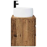 vidaXL Meuble de lavabo mural Bois ancien 49 x 44 5 x 66 cm