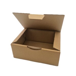 Lot de 50 boites postales à tirettes marrons : 200 x 140 x 75 mm petite cannelure