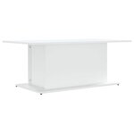 vidaXL Table basse blanc 102x55 5x40 cm bois d'ingénierie