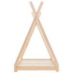 vidaXL Cadre de lit d'enfant Bois de pin massif 80x160 cm