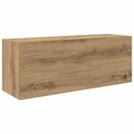 vidaXL Armoire murale de bain chêne artisanal bois d'ingénierie