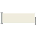 vidaXL Auvent latéral rétractable de patio 80x300 cm Crème
